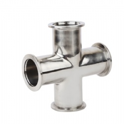 4-way Vacuum Cross Flange Fitting Pipe Joint